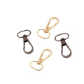 Dongguan Supplier Carabiner Keychain Clip Hook, Gold Swivel Metal Snap Hook for Bag